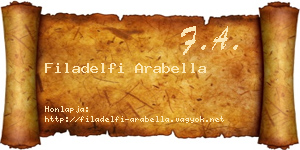 Filadelfi Arabella névjegykártya